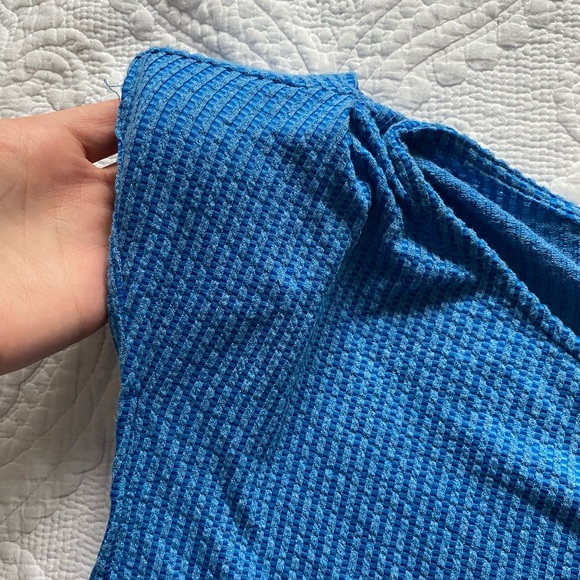 NWT Susina dress blue bliss shoulder pads large - Picture 3 of 5